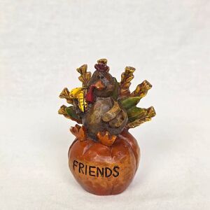 Fall Turkey Pumpkin Figurine Friends Decor